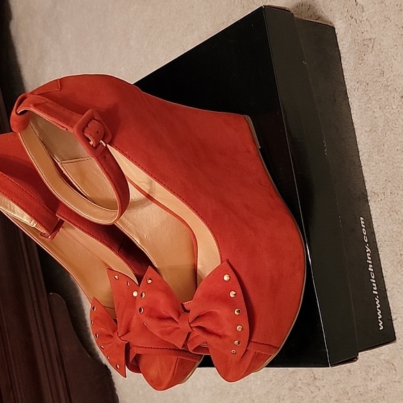 Orange Suede Shoes - Picture 3 of 15